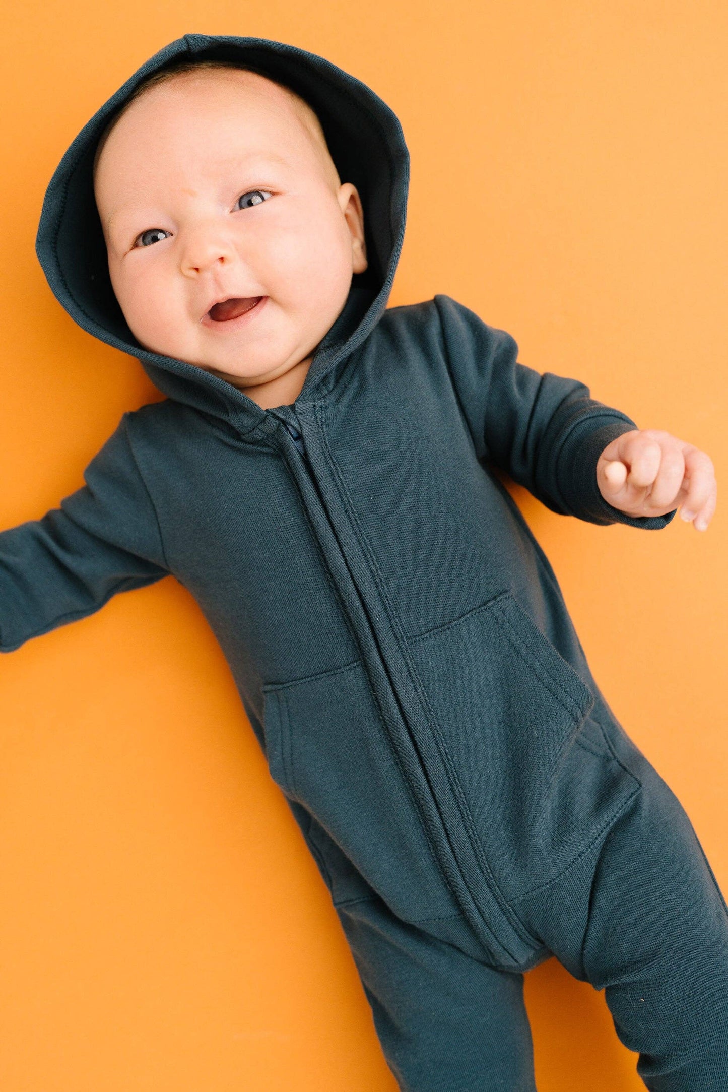 Navy Hoodie Jumpsuit