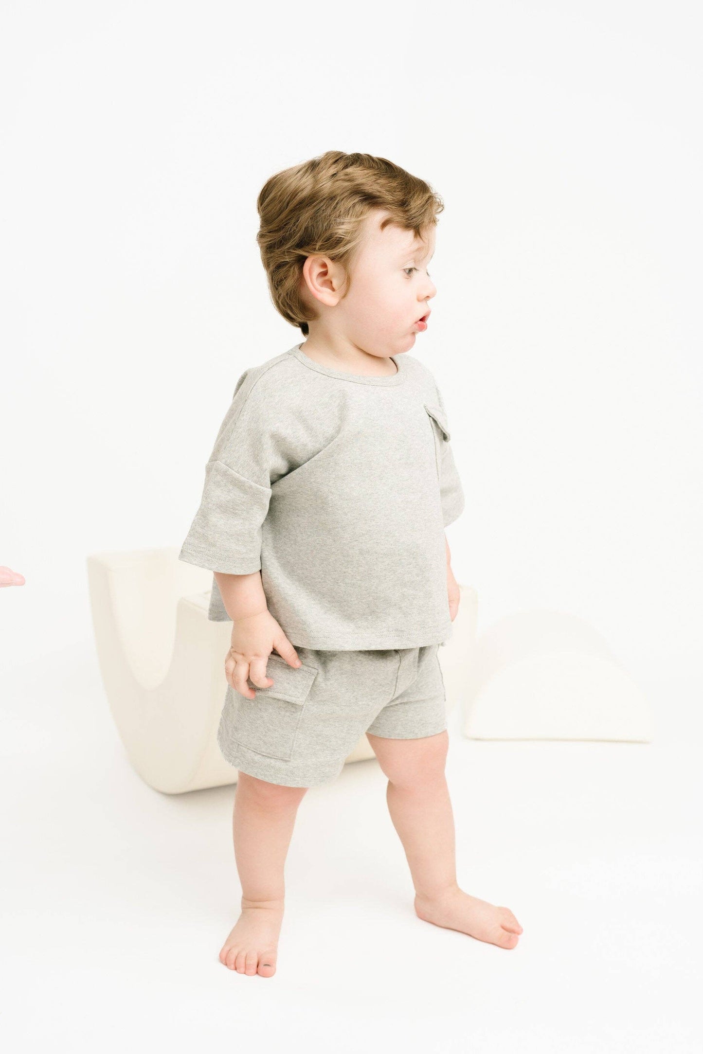 Stone Slouchy Cargo Set