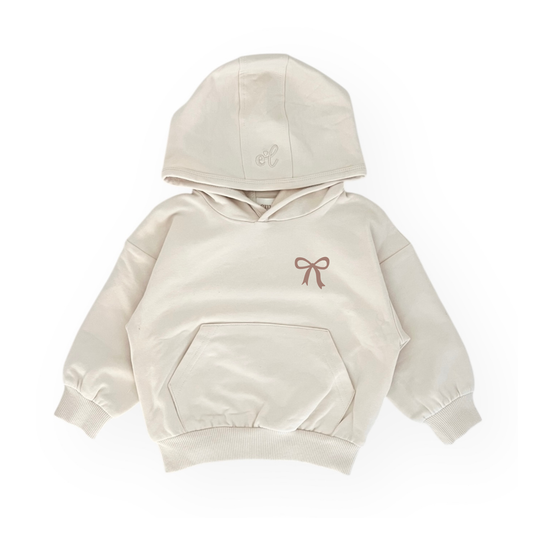 Everyday Hoodie - Cream | Bow