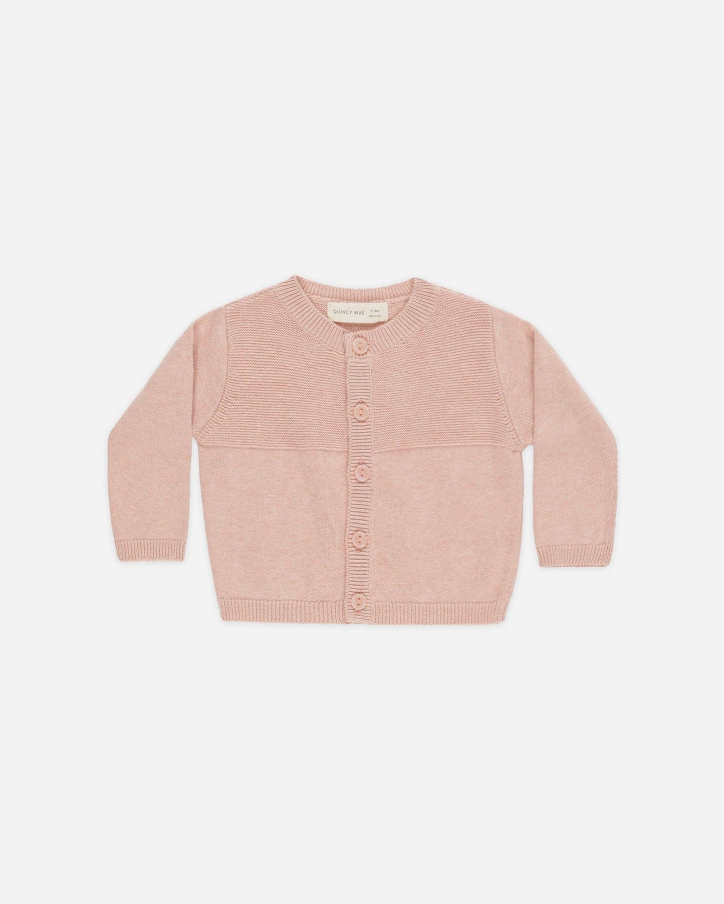 Knit Cardigan || Heathered Rose