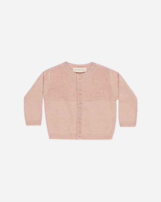Knit Cardigan || Heathered Rose