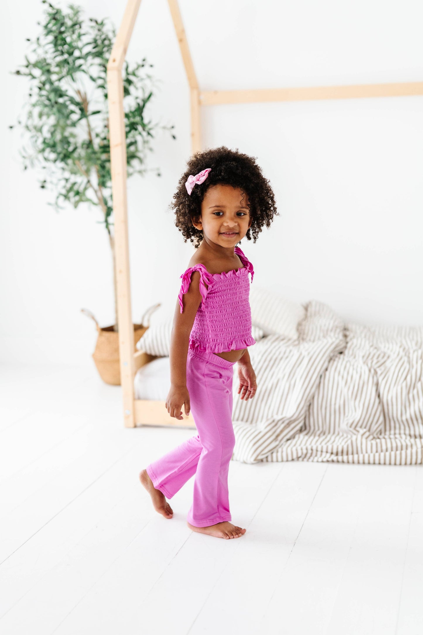 Smocked Tank Set-Pink