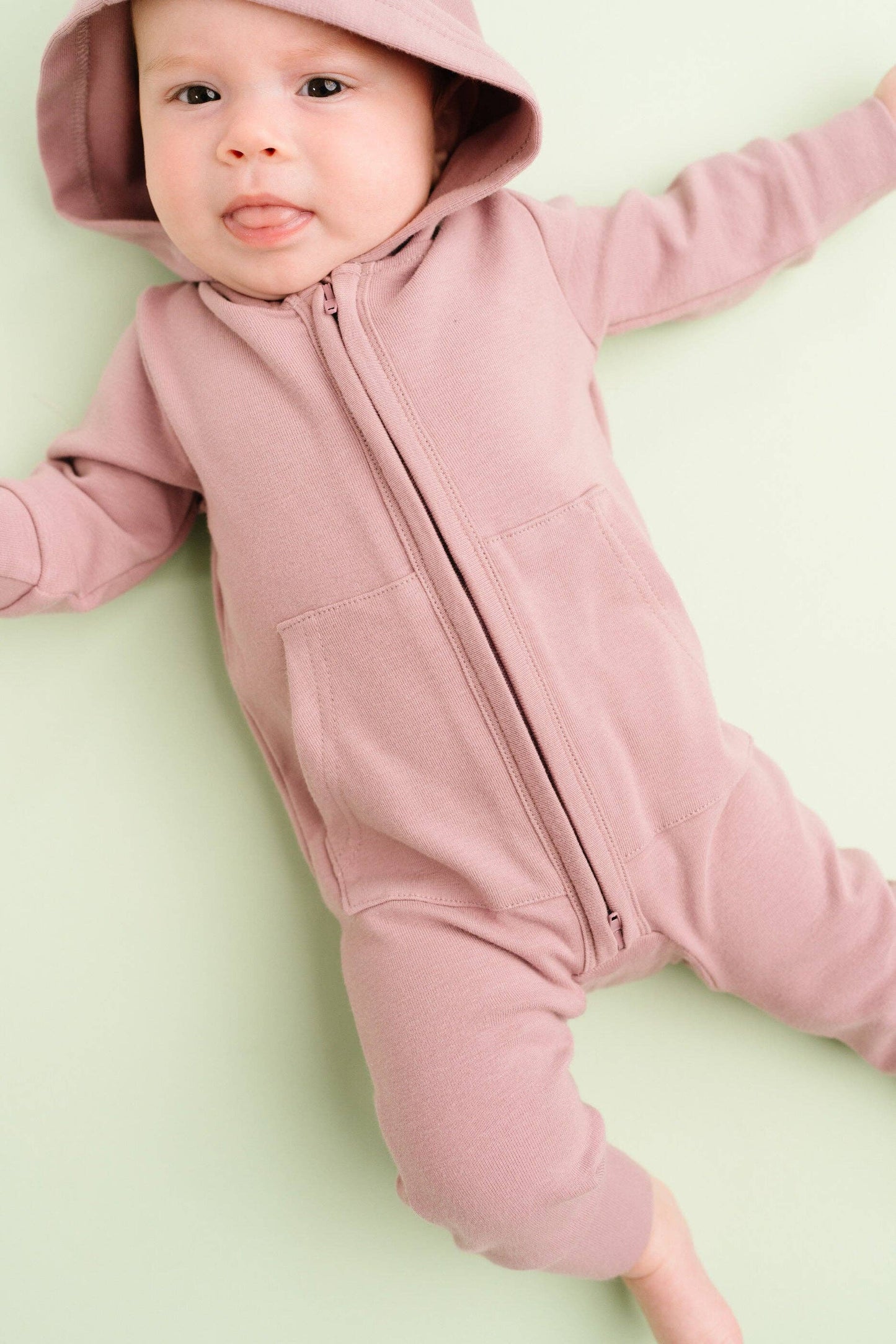 Plum Hoodie Jumpsuit