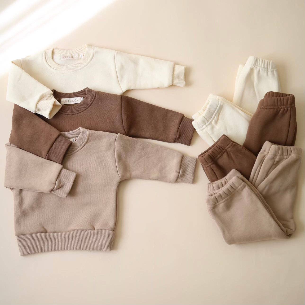 Neutral Baby Sweat Set - Top & Pant