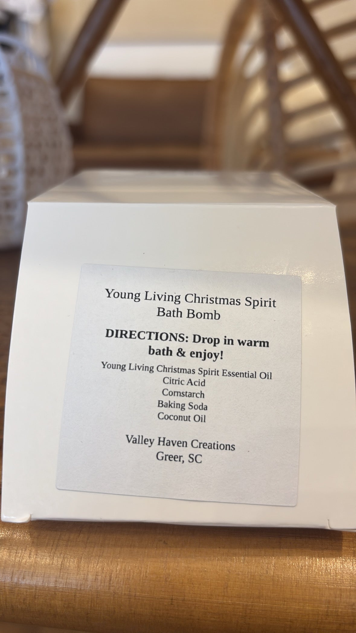 Young living Christmas spirit Bath Bomb