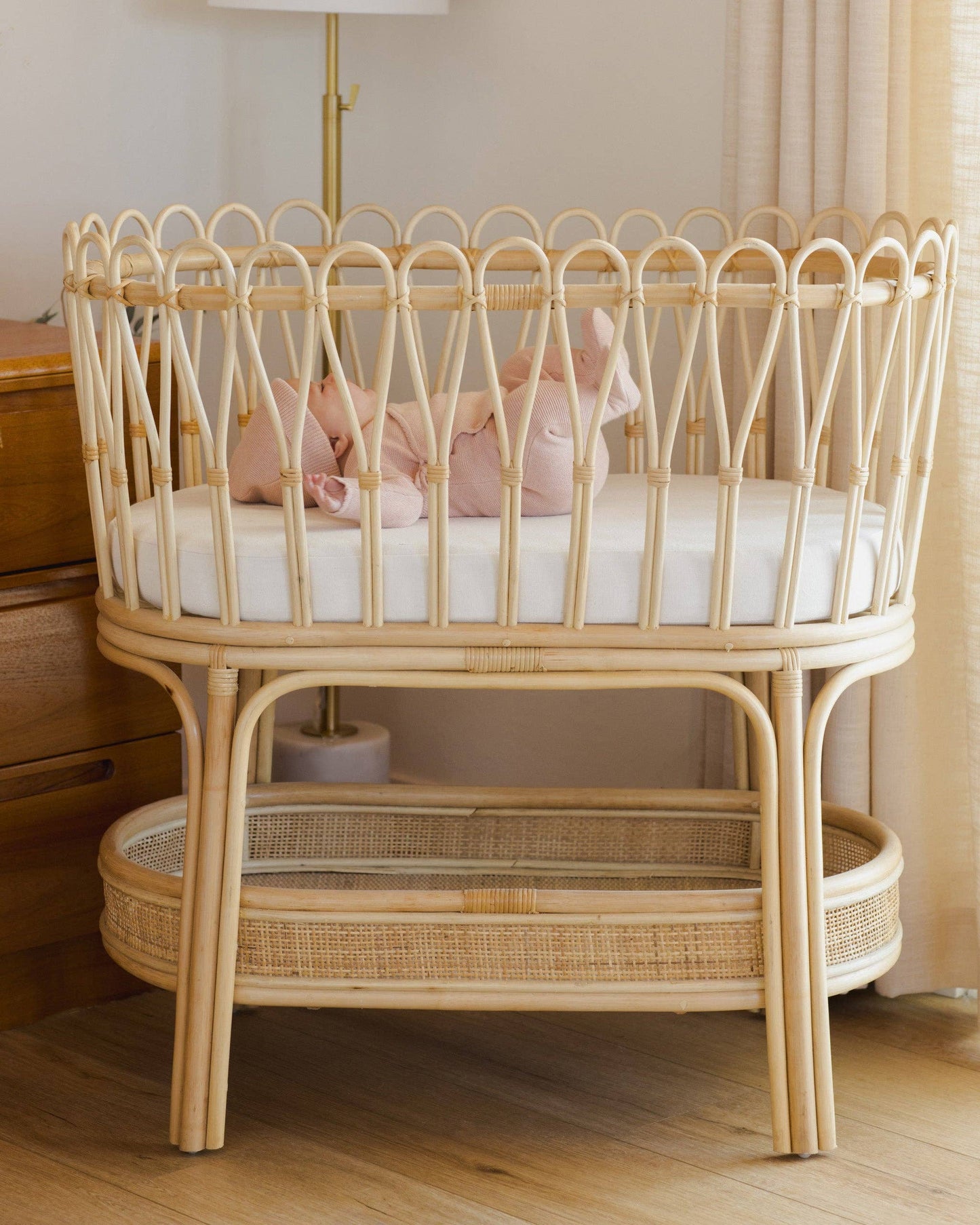 Wrap Knit Footie || Heathered Rose