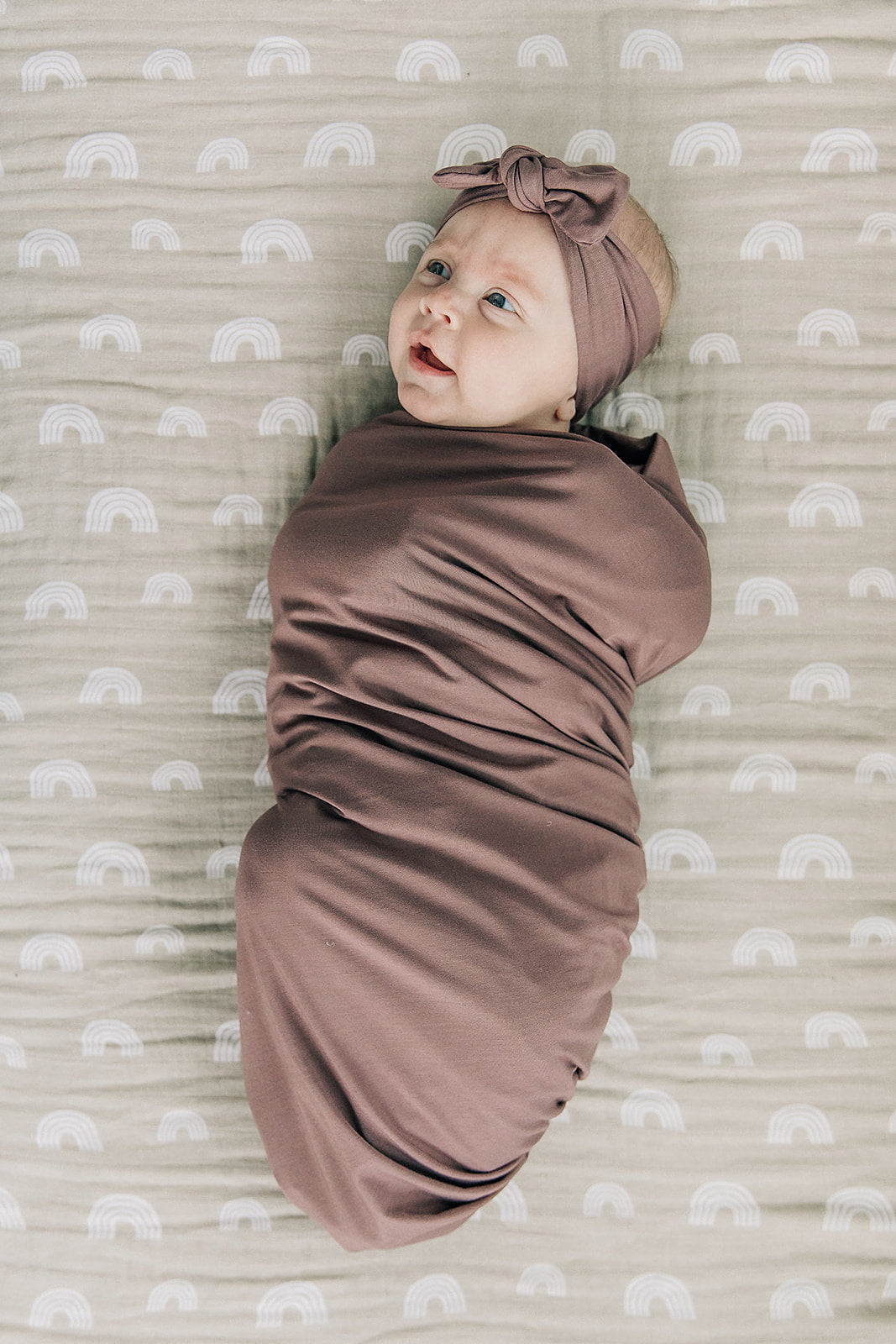 Plum Bamboo Stretch Swaddle