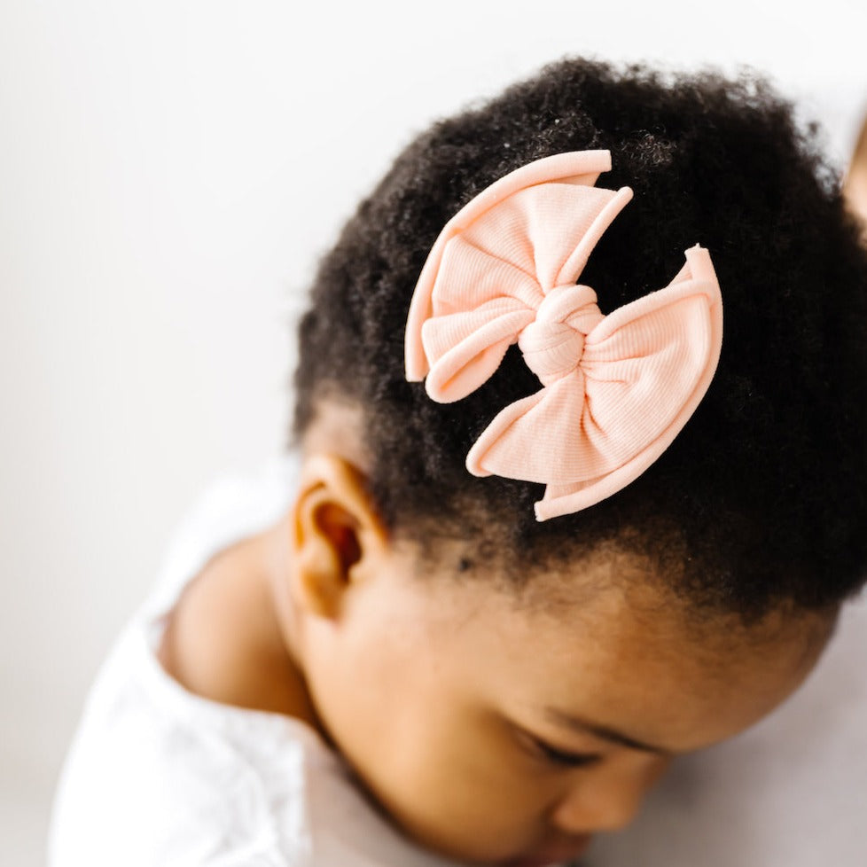 2PK BABY FAB CLIPS: tropical peach