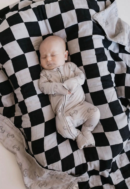 Bamboo Zip Pajamas | Arm Day