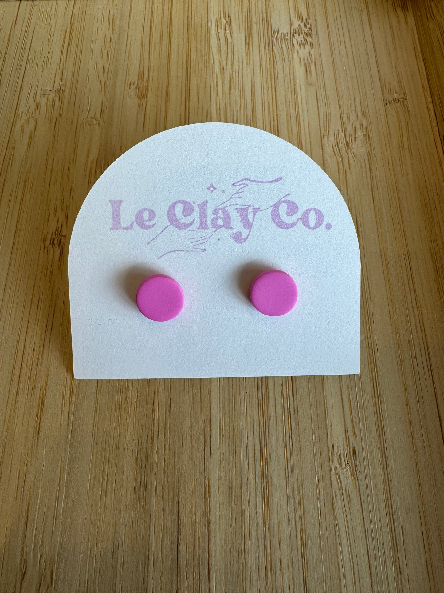 Circle Stud Earrings Le Clay Co.