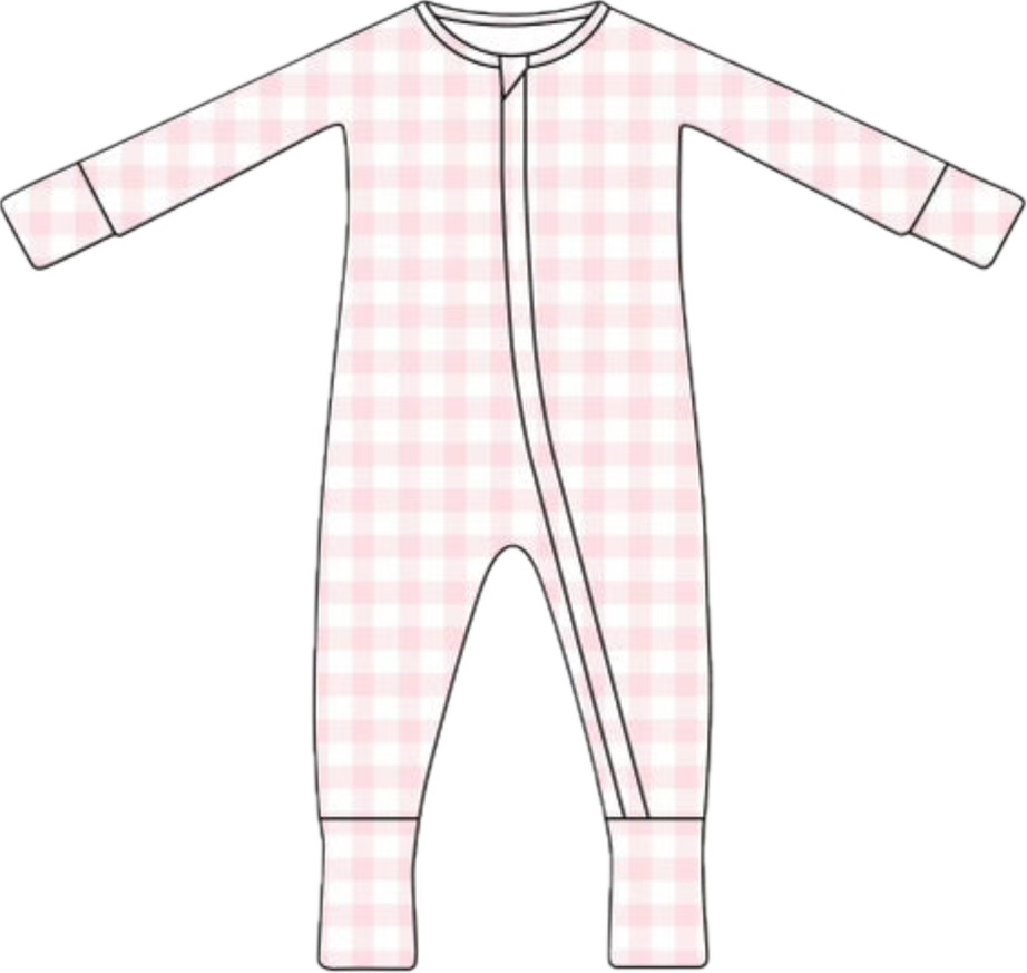 Bamboo Zip Pajamas | Pink Sugar