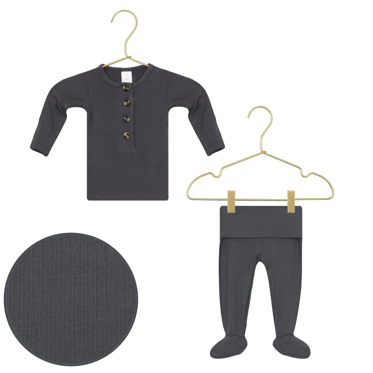 Hudson Ribbed Top + Bottoms