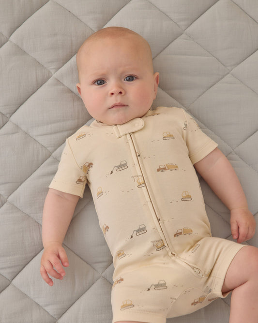 Zip Short Sleeve Sleeper || Construction Trucks