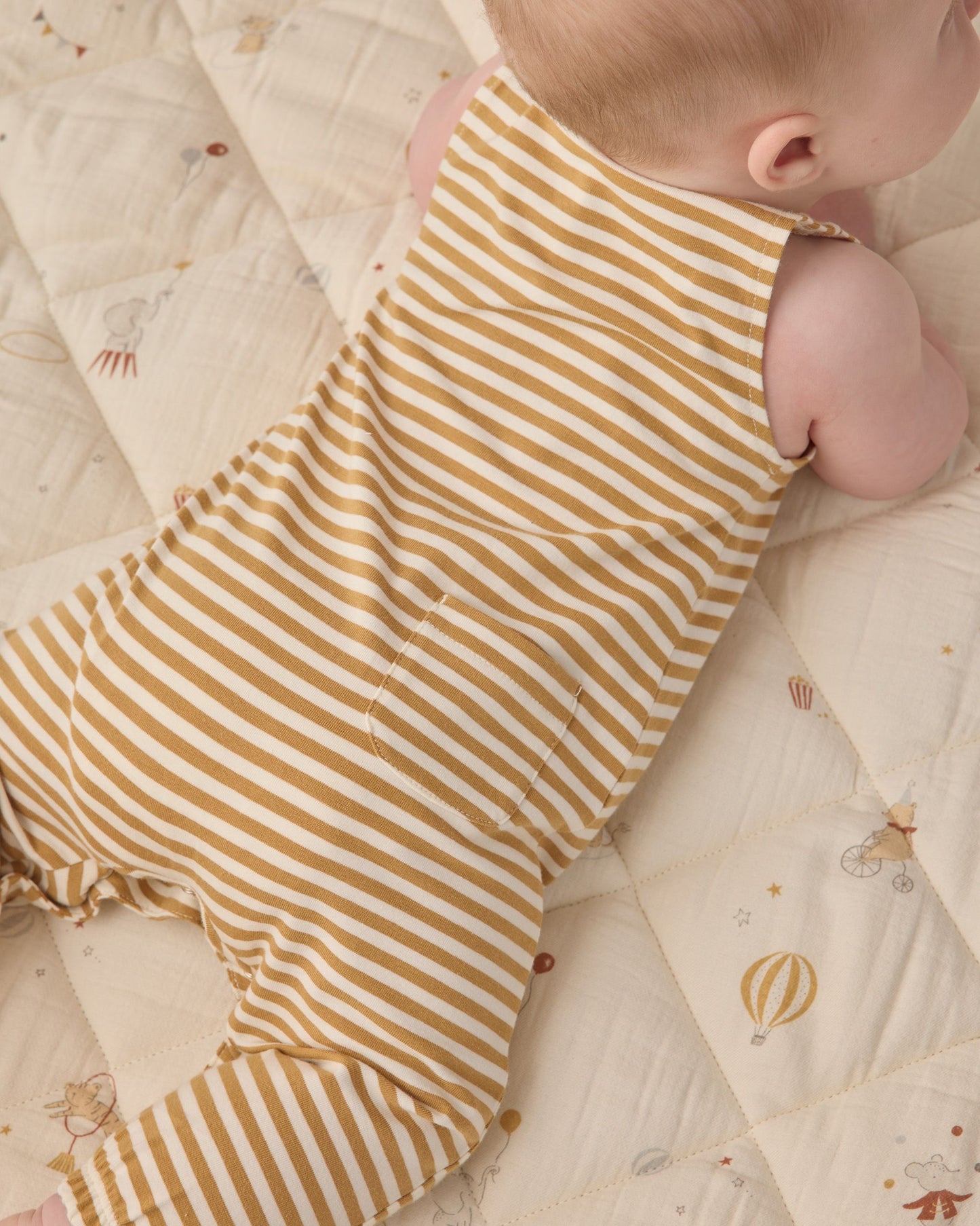 Sleeveless Jumpsuit || Honey Stripe