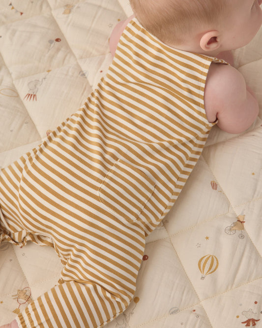 Sleeveless Jumpsuit || Honey Stripe