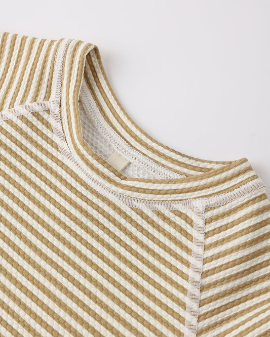 Finn Rashguard + Short Set || Honey Stripe Small