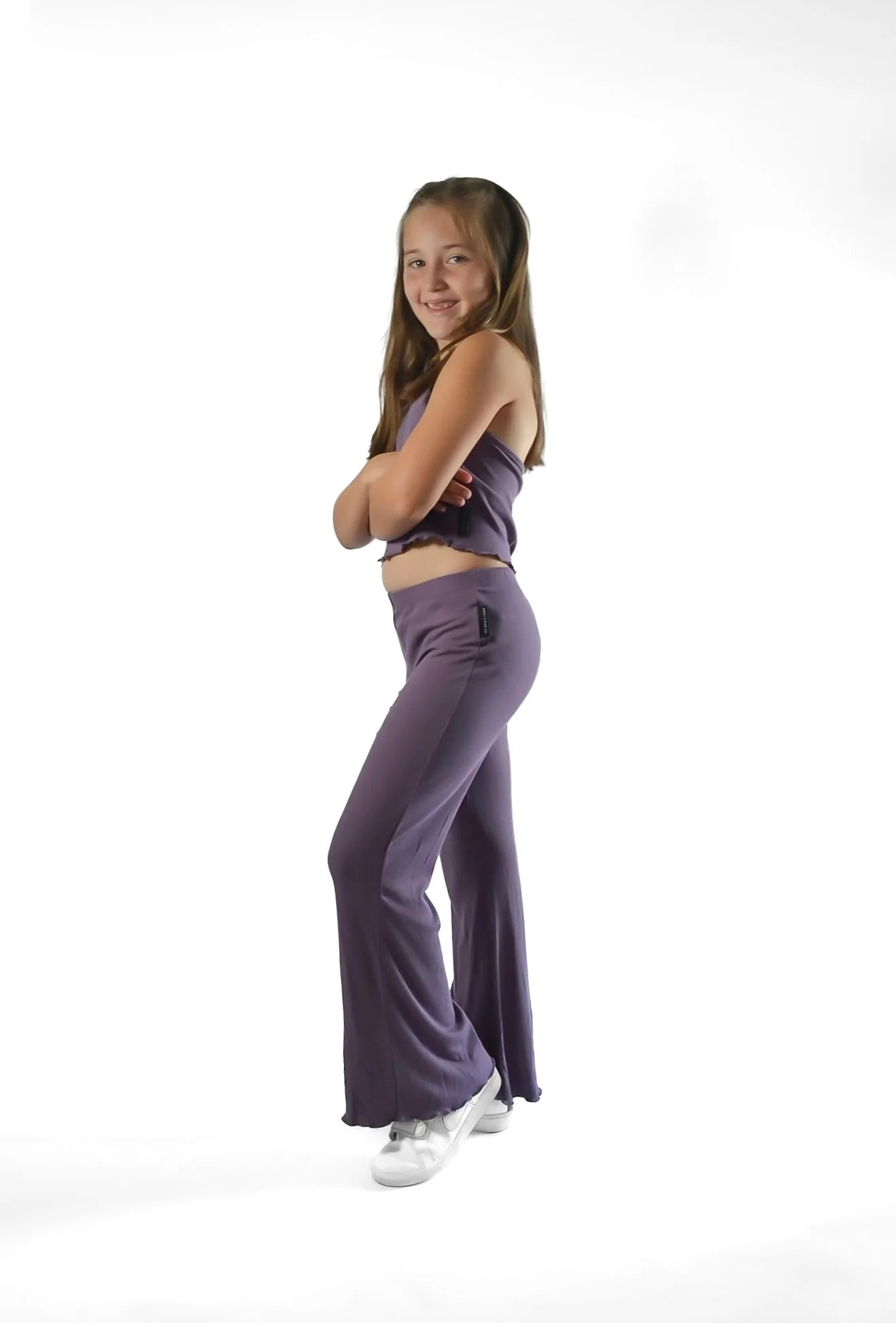 Bamboo Ribbed Set | Plum