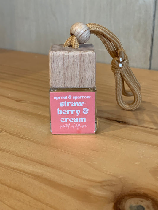 Sprout & Sparrow - Strawberry & Cream Car Diffuser