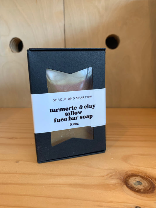 Sprout & Sparrow - Turmeric & Clay Face Wash Bar Soap