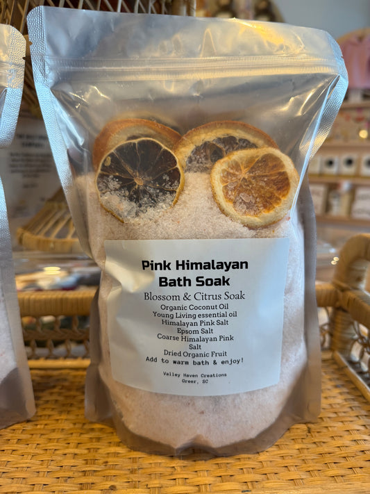 Pink Himalayan Bath Soak - Blossom & Citrus Soak