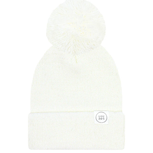 Lou Lou Beanie With Pom-Ivory