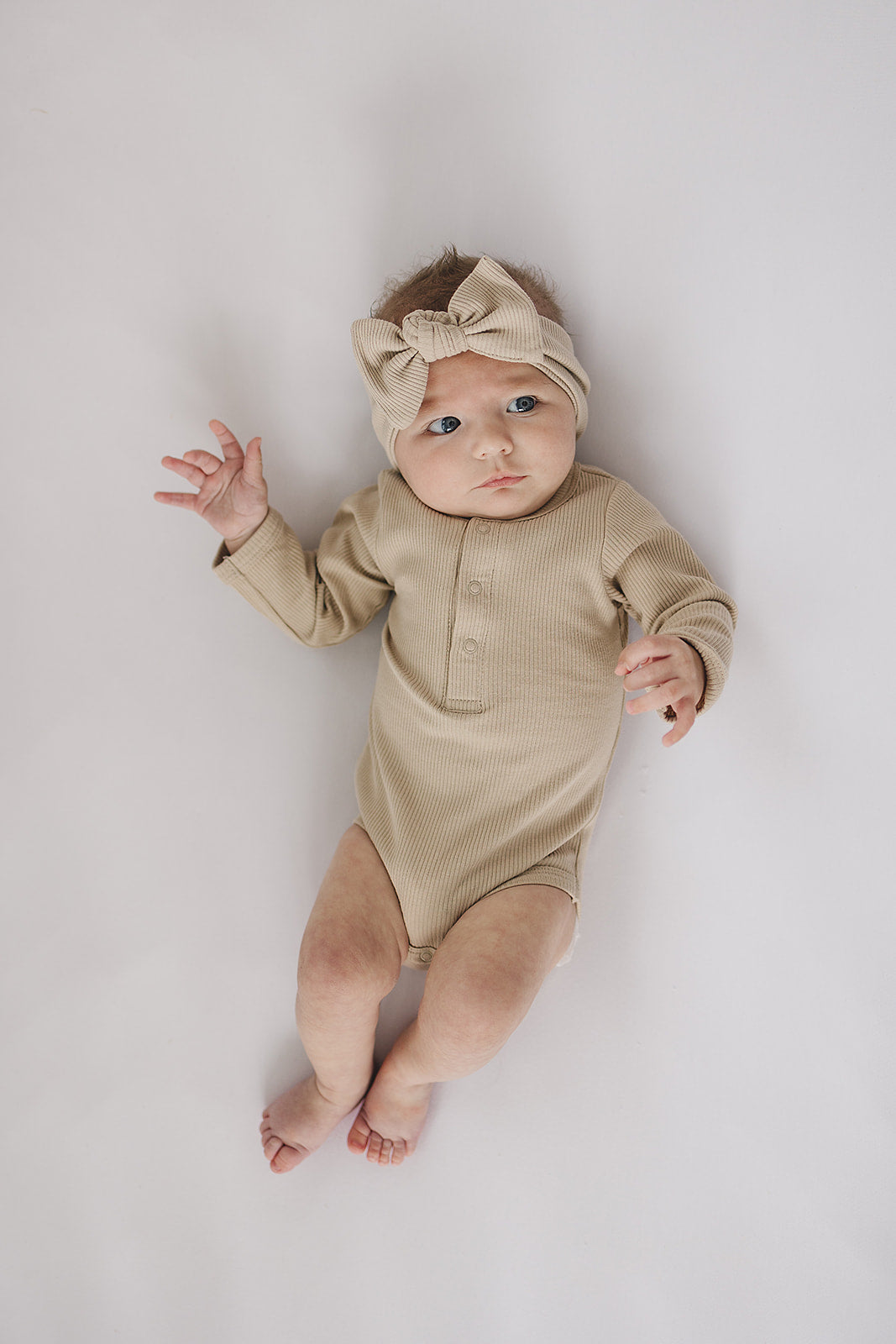 Rust Organic Cotton Ribbed Snap Bodysuit – Mebie Baby