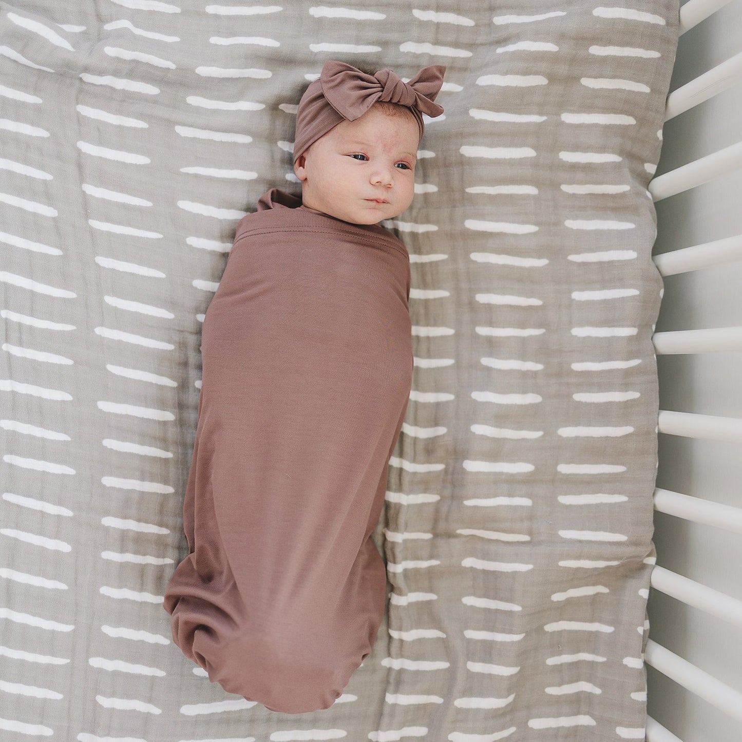 Plum Bamboo Stretch Swaddle