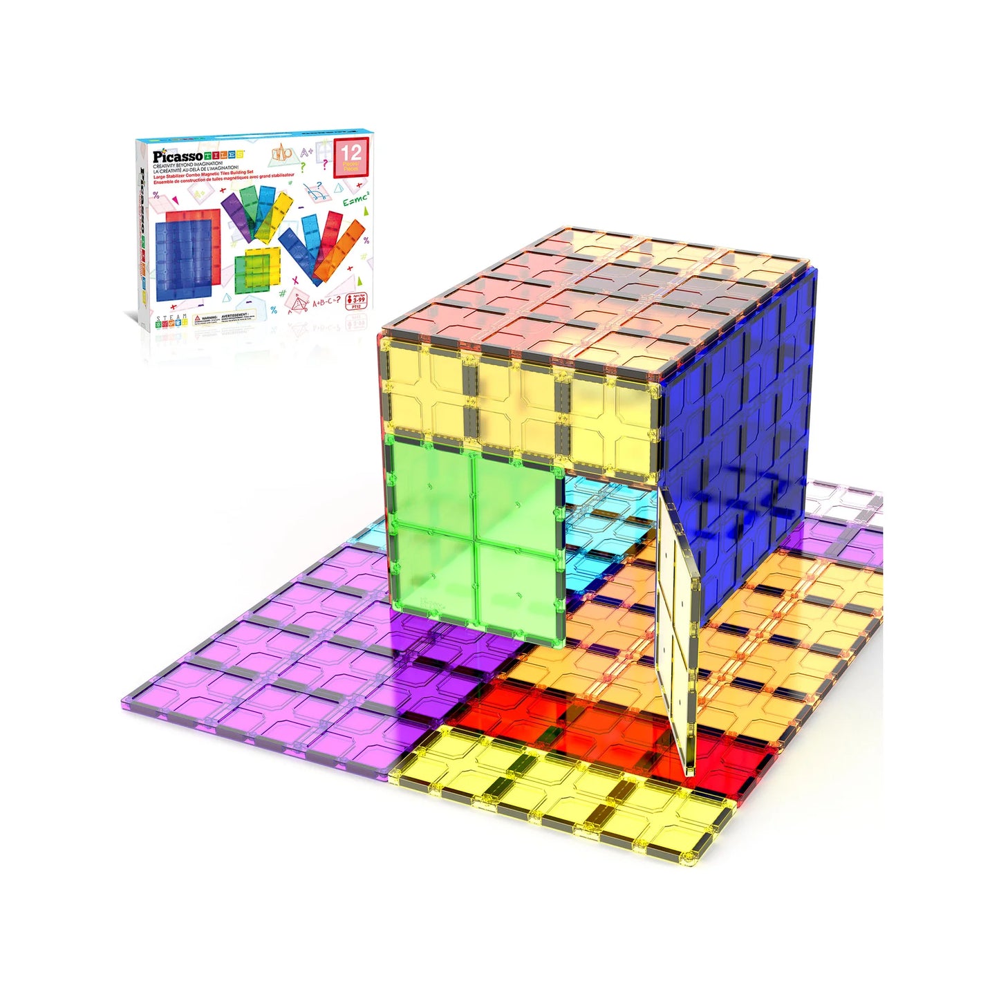 Picasso Tiles - Large Stabilizer Combo  Magnetic Tiles Building Set