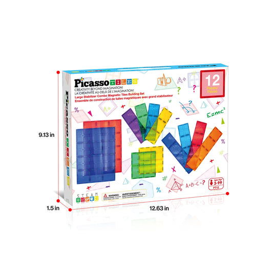 Picasso Tiles - Large Stabilizer Combo  Magnetic Tiles Building Set