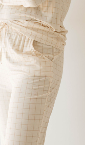 Golden Grid | Women's Bamboo Pajamas