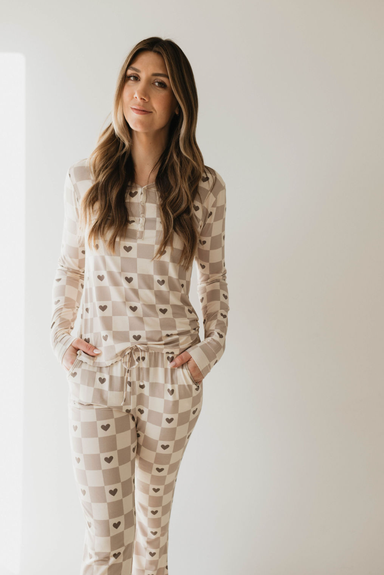 Women's Bamboo Pajamas  | Check Your Heart