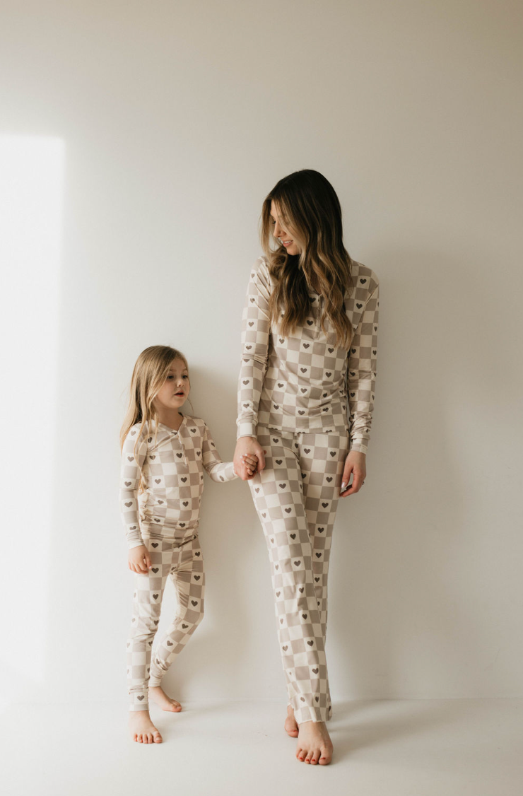 Women's Bamboo Pajamas  | Check Your Heart