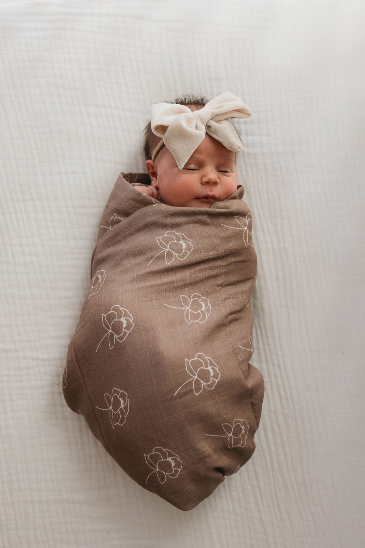 Sweet Dreams Floral   | Muslin Swaddle