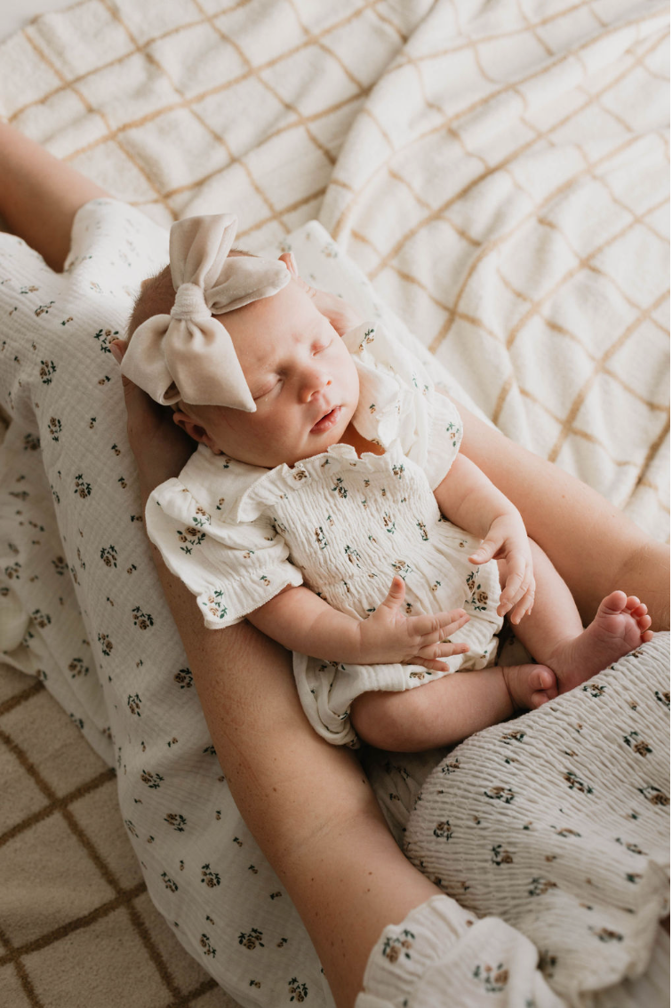 Garden Days | Ivory Floral Muslin Dress