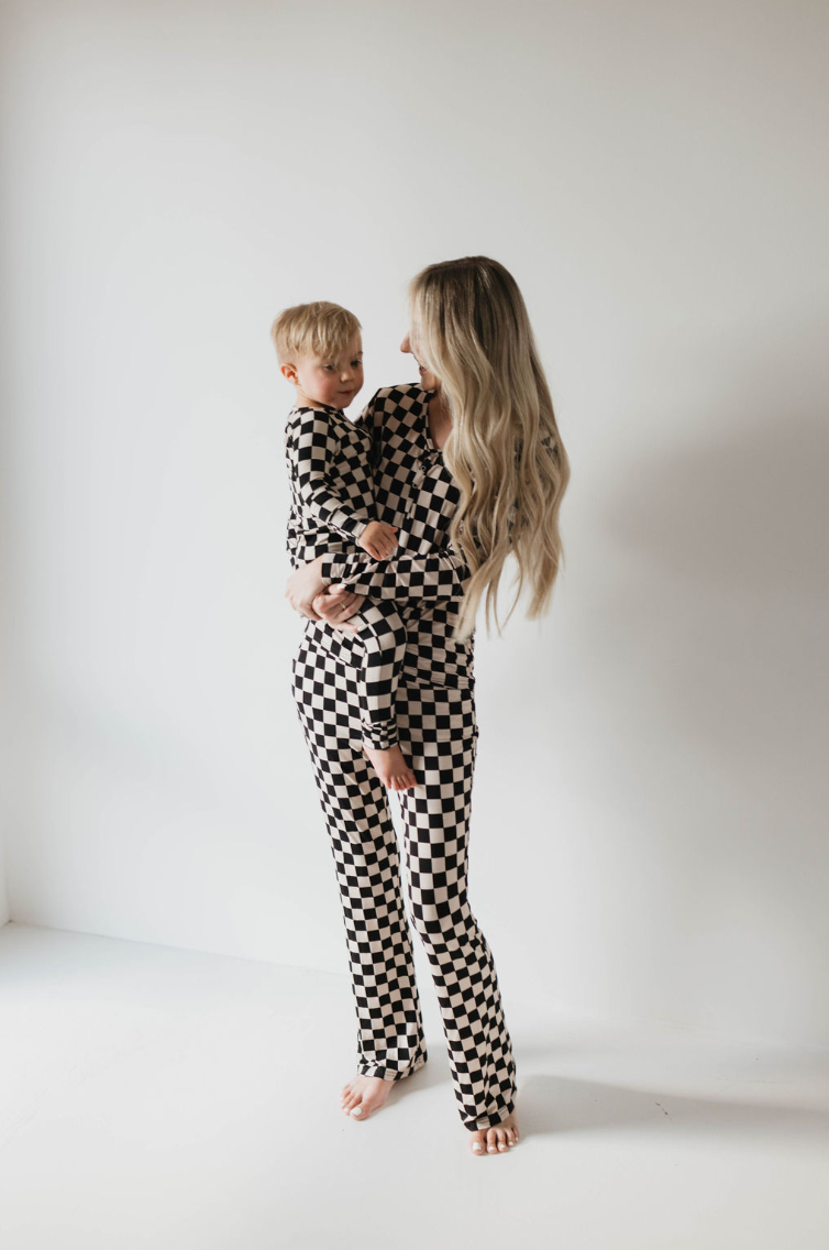 Black Checkered | Women's Bamboo Pajamas