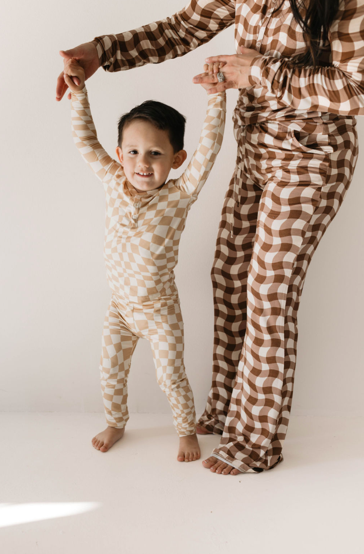 Women's Bamboo Pajamas  | Groovy Gingham