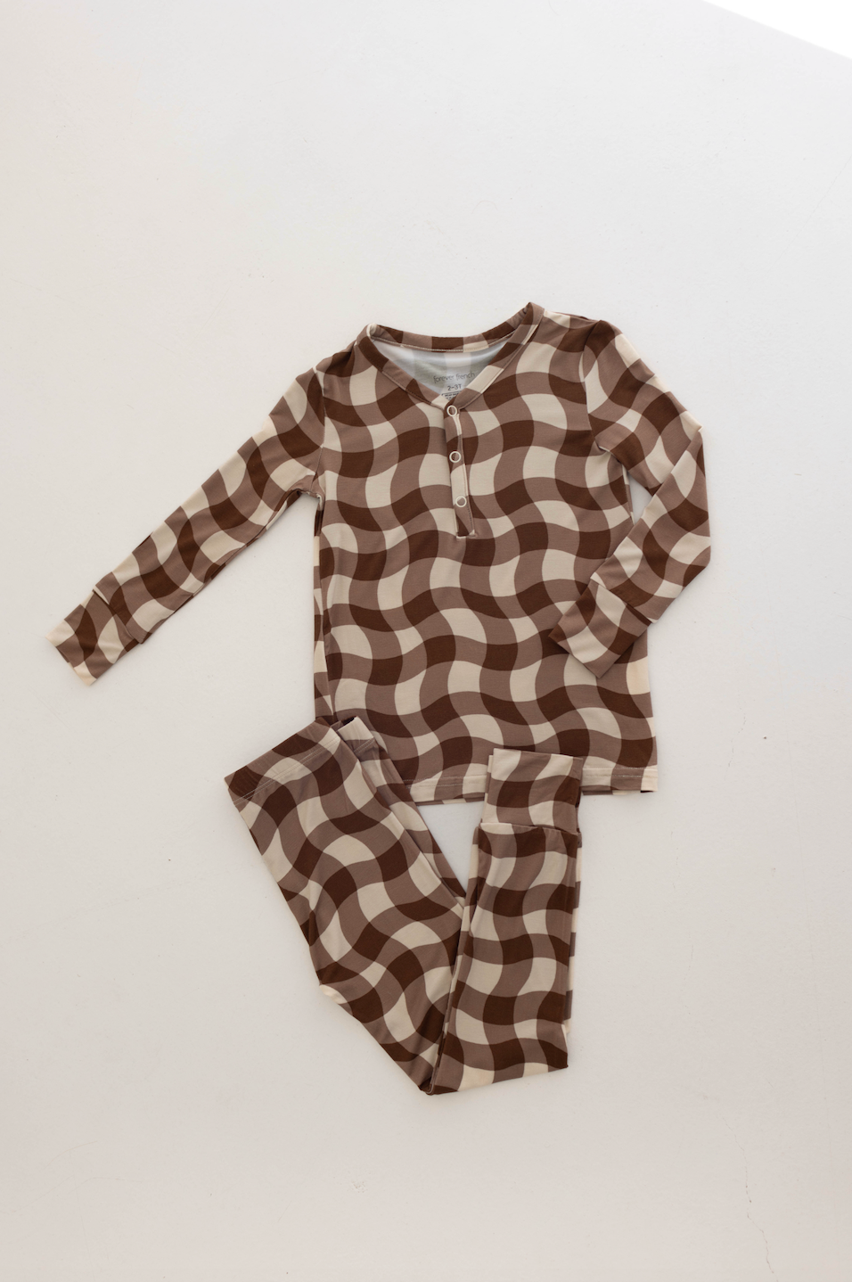 Bamboo Two Piece Pajama | Groovy Gingham