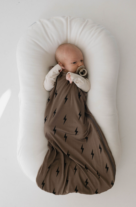 Brown & Black Lightning Bolt | Bamboo Sleep Sack