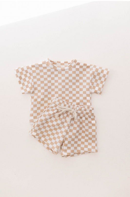 Honey Checkerboard |  Short Set