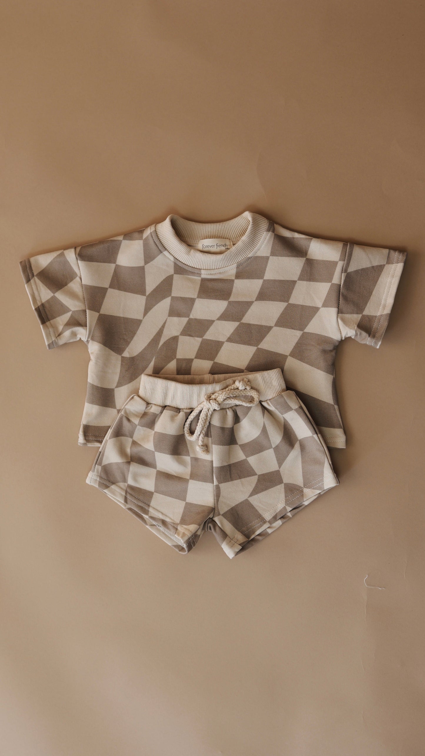 Wavy Checker | Short Set