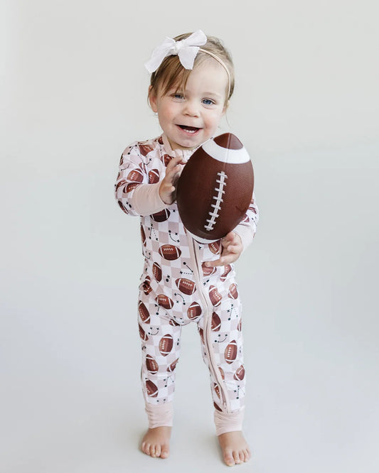 Bamboo Zip Romper | Game Day