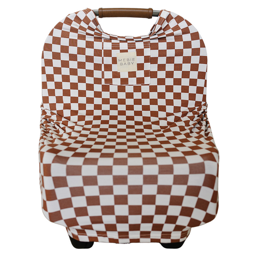 Rust Checkered Bamboo Multi-Use Cover