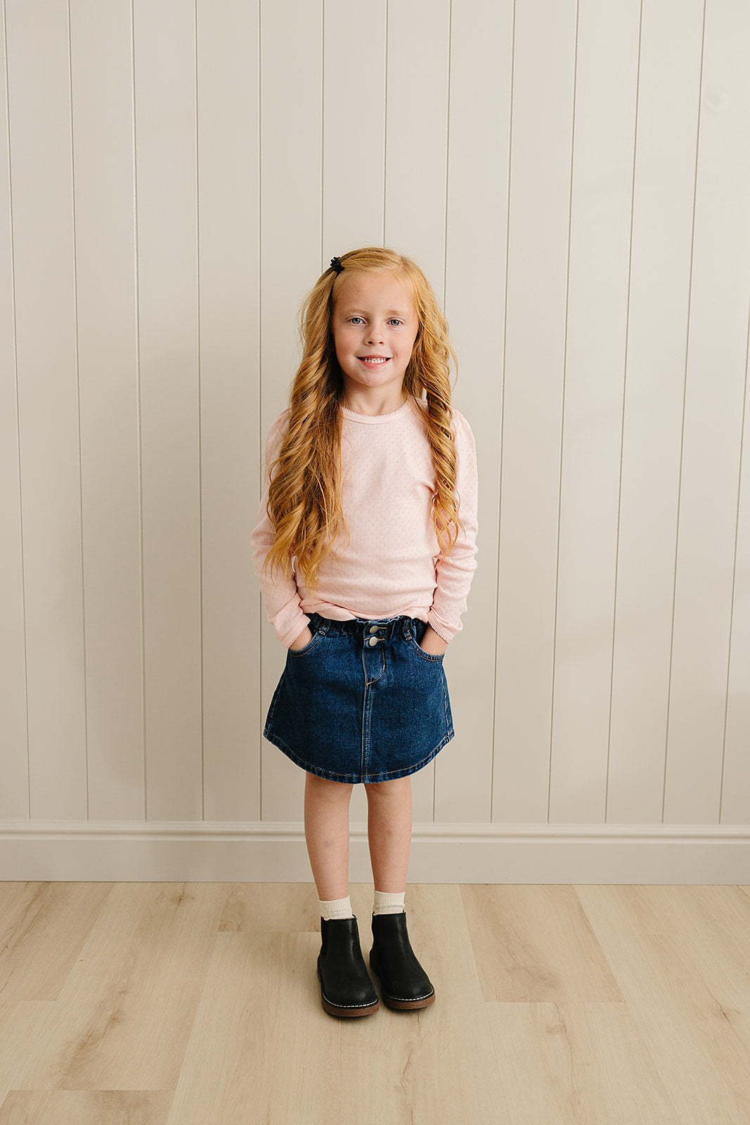 Dark Wash Denim Skirt