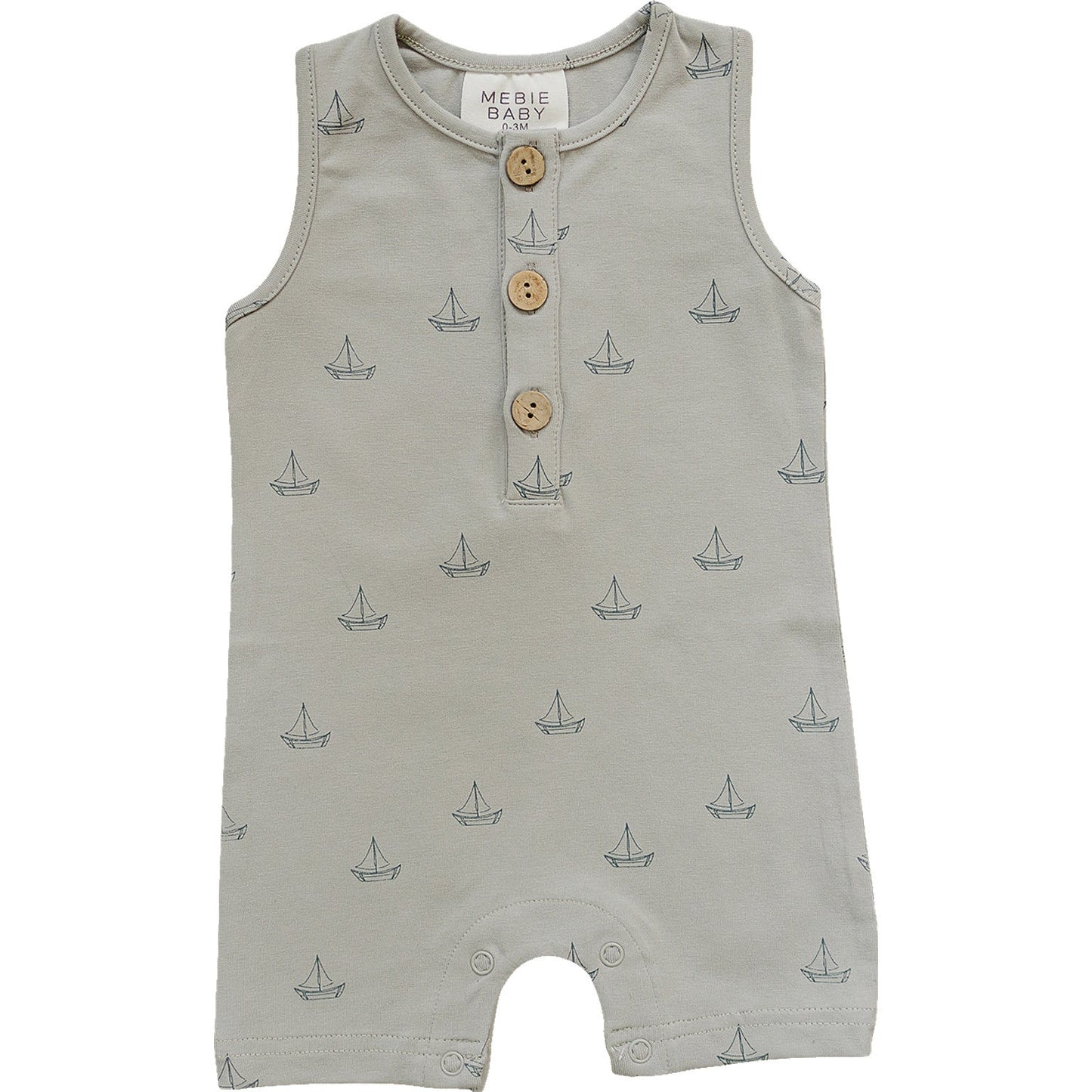 Sail Boat Short Romper