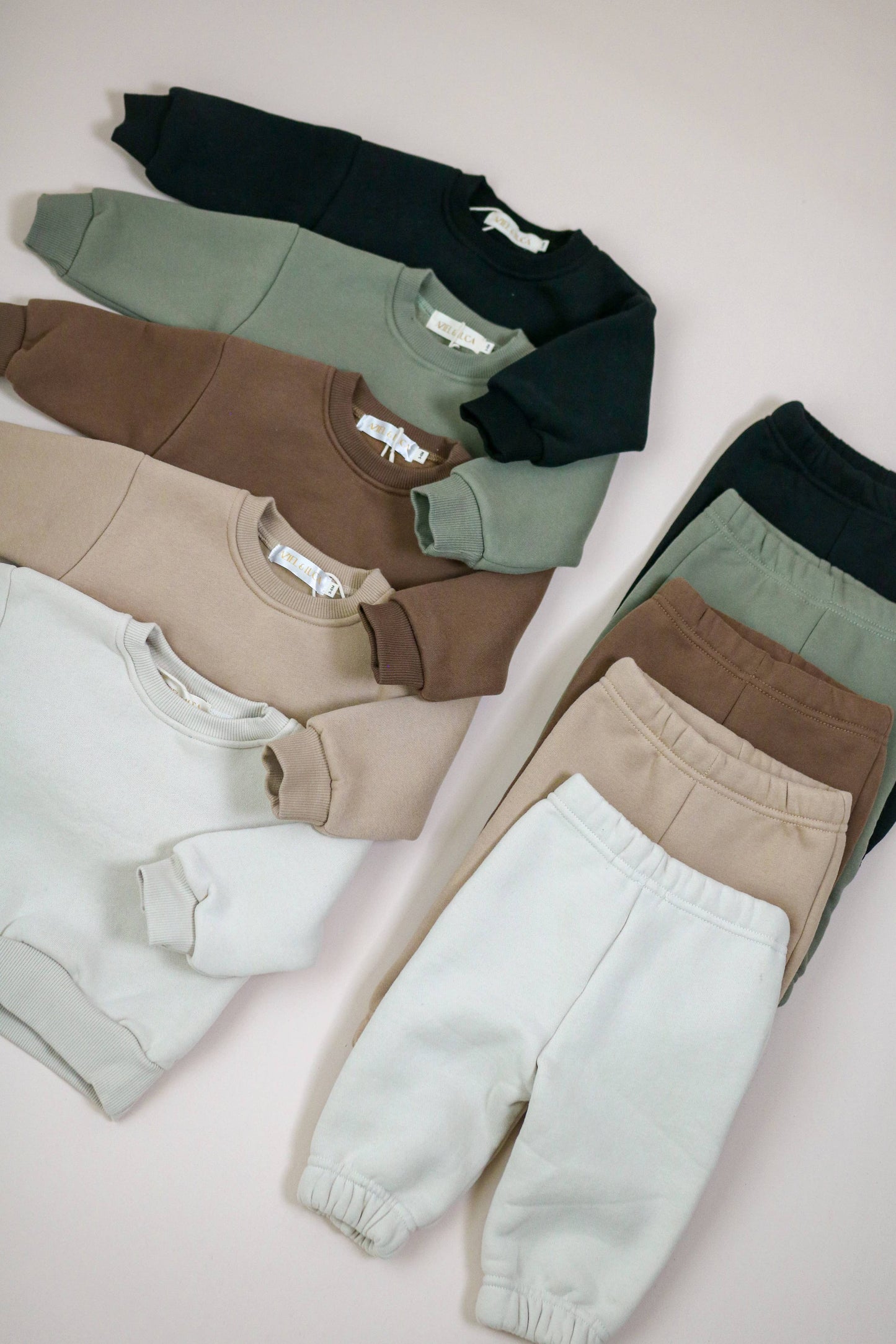 Neutral Baby Sweat Set - Top & Pant