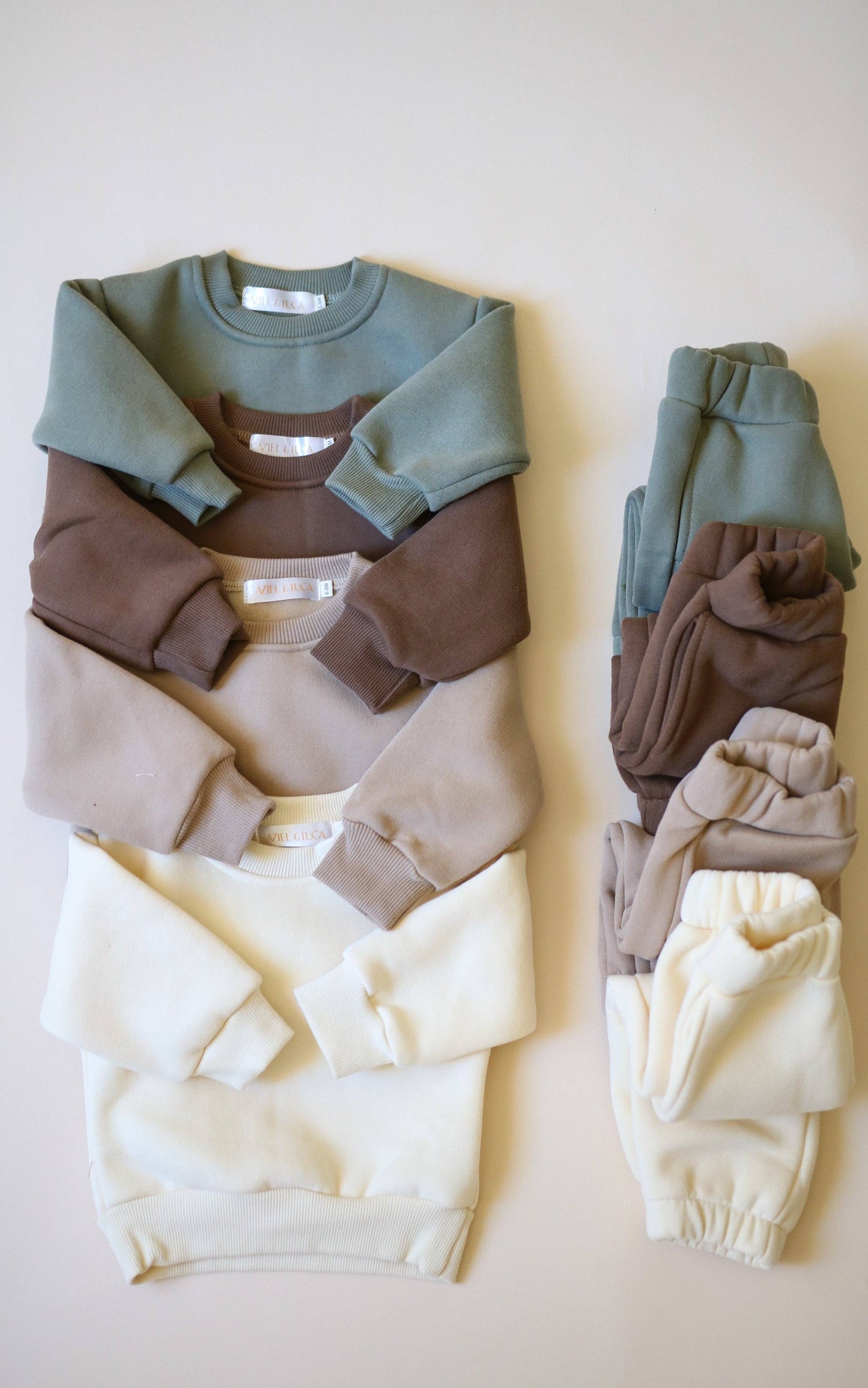 Neutral Baby Sweat Set - Top & Pant