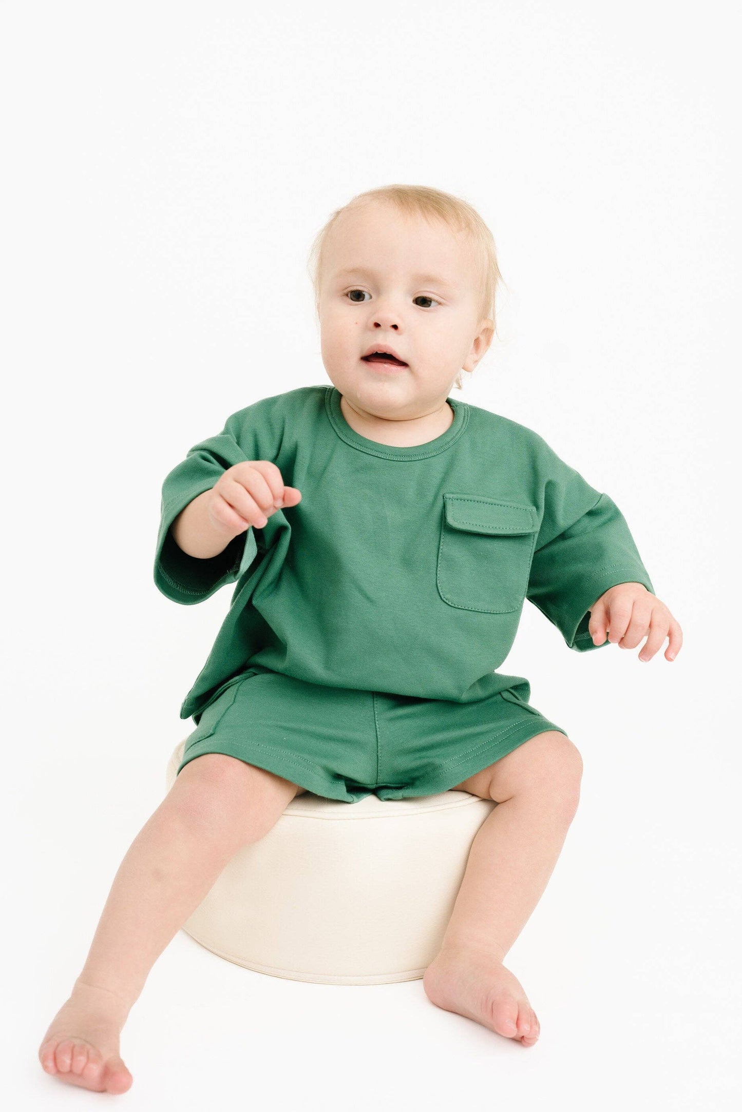 Green Slouchy Cargo Set