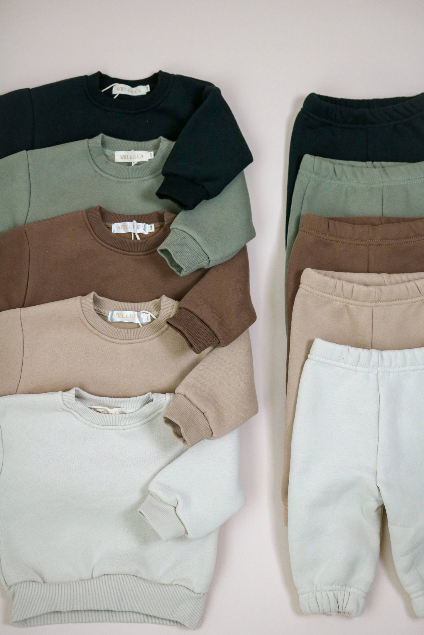 Neutral Baby Sweat Set - Top & Pant