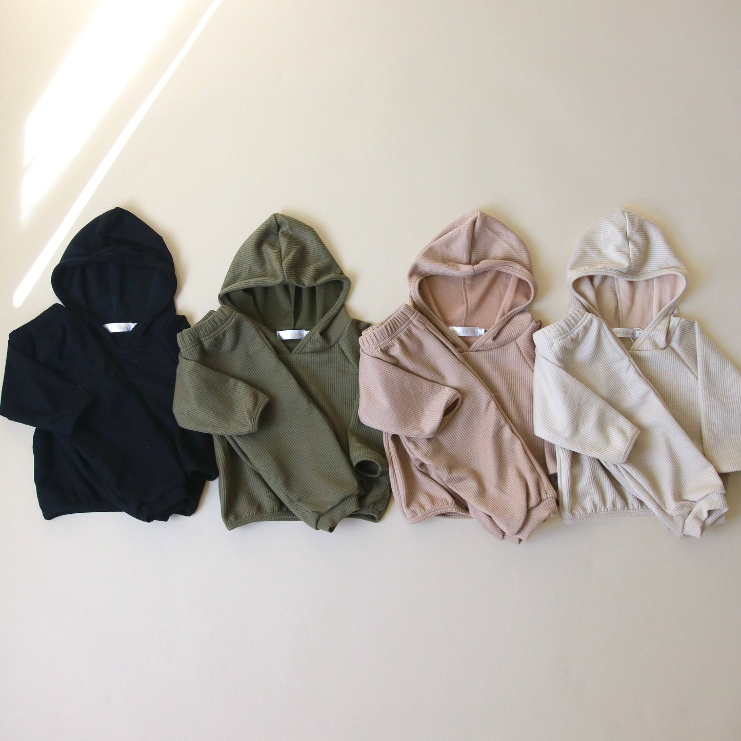 Ribbed Hood Sweat Set