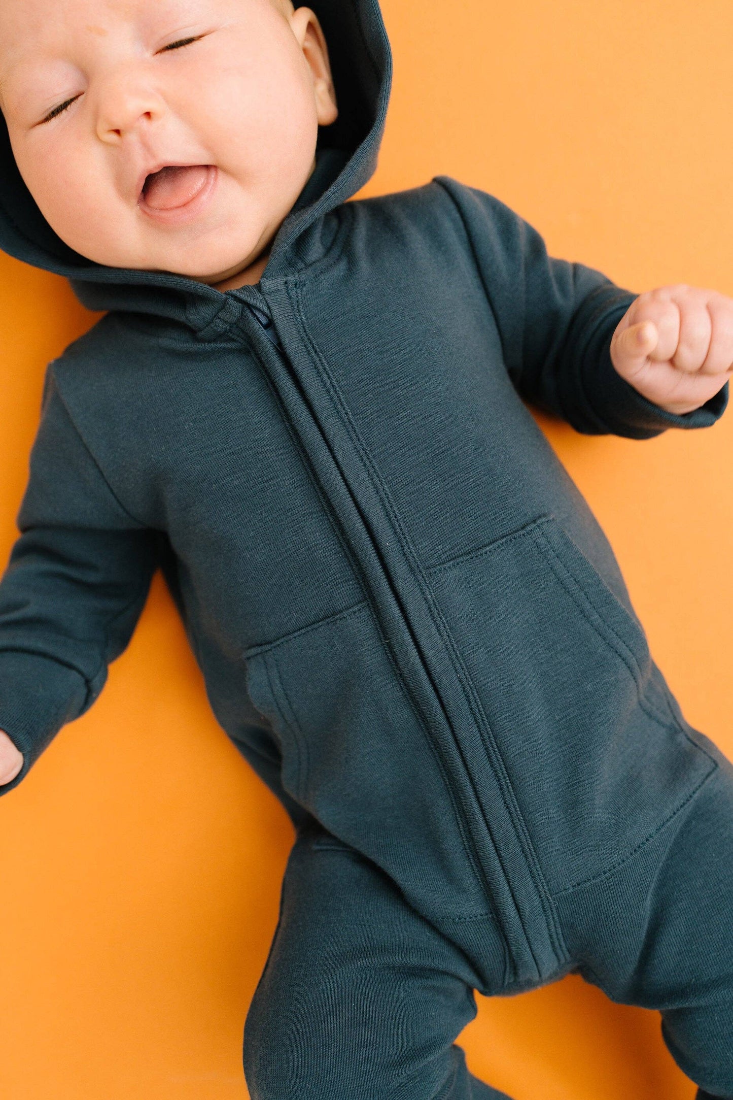 Navy Hoodie Jumpsuit